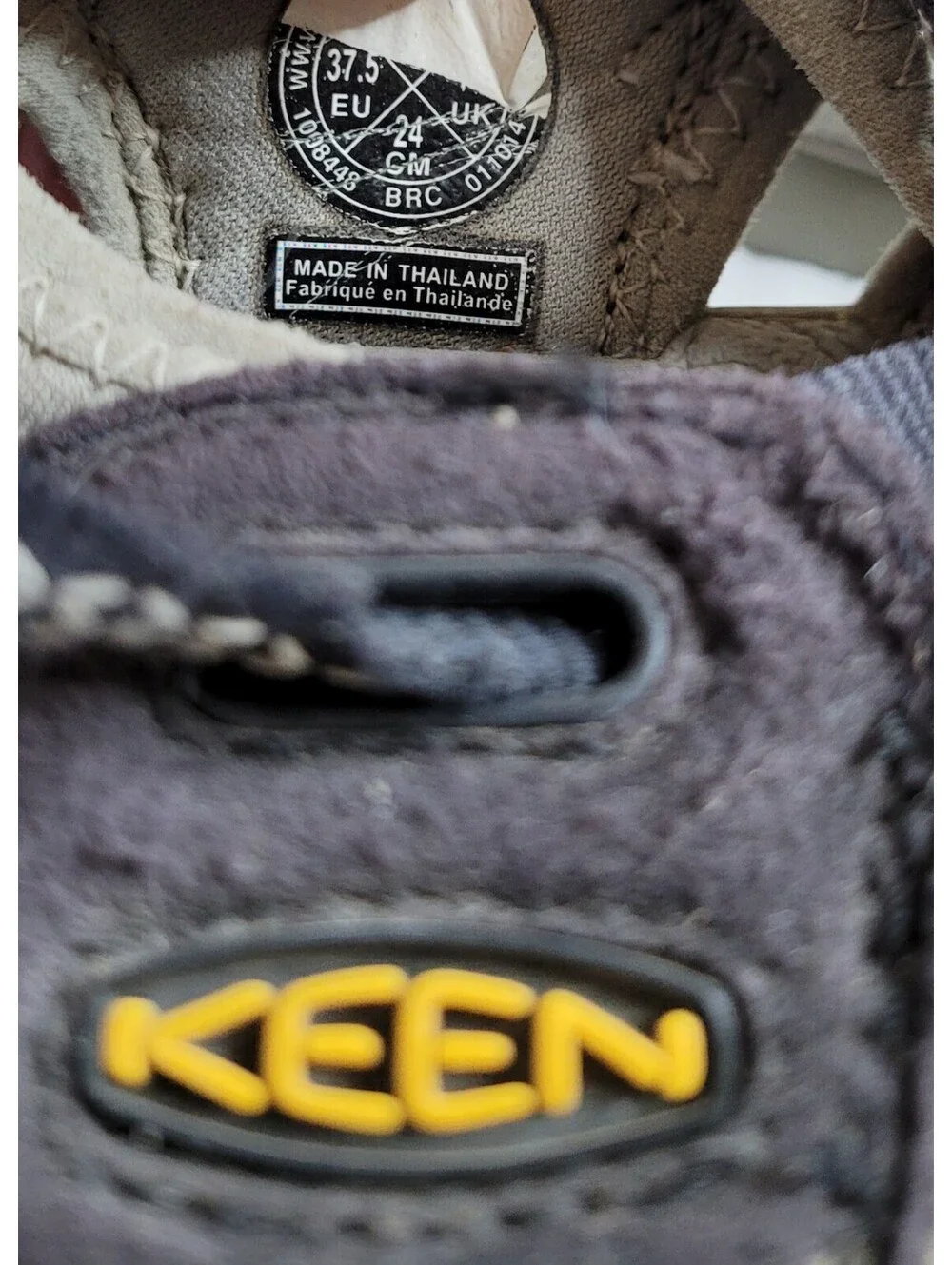 KEEN Newport Green/Brown Leather Hiking Waterproof Sandals Womens Size 6.5
